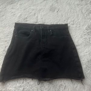 Black Jean Skirt